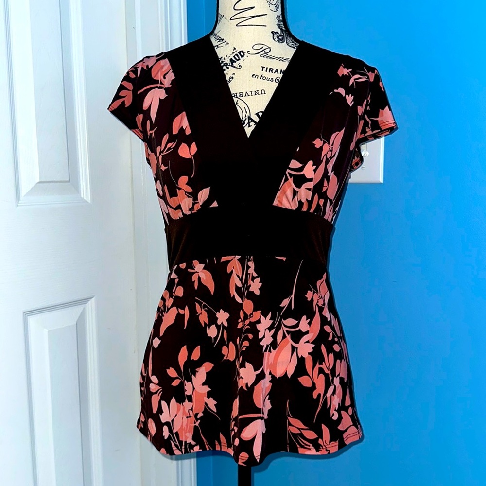 V neck blouse- Maurices Size Medium